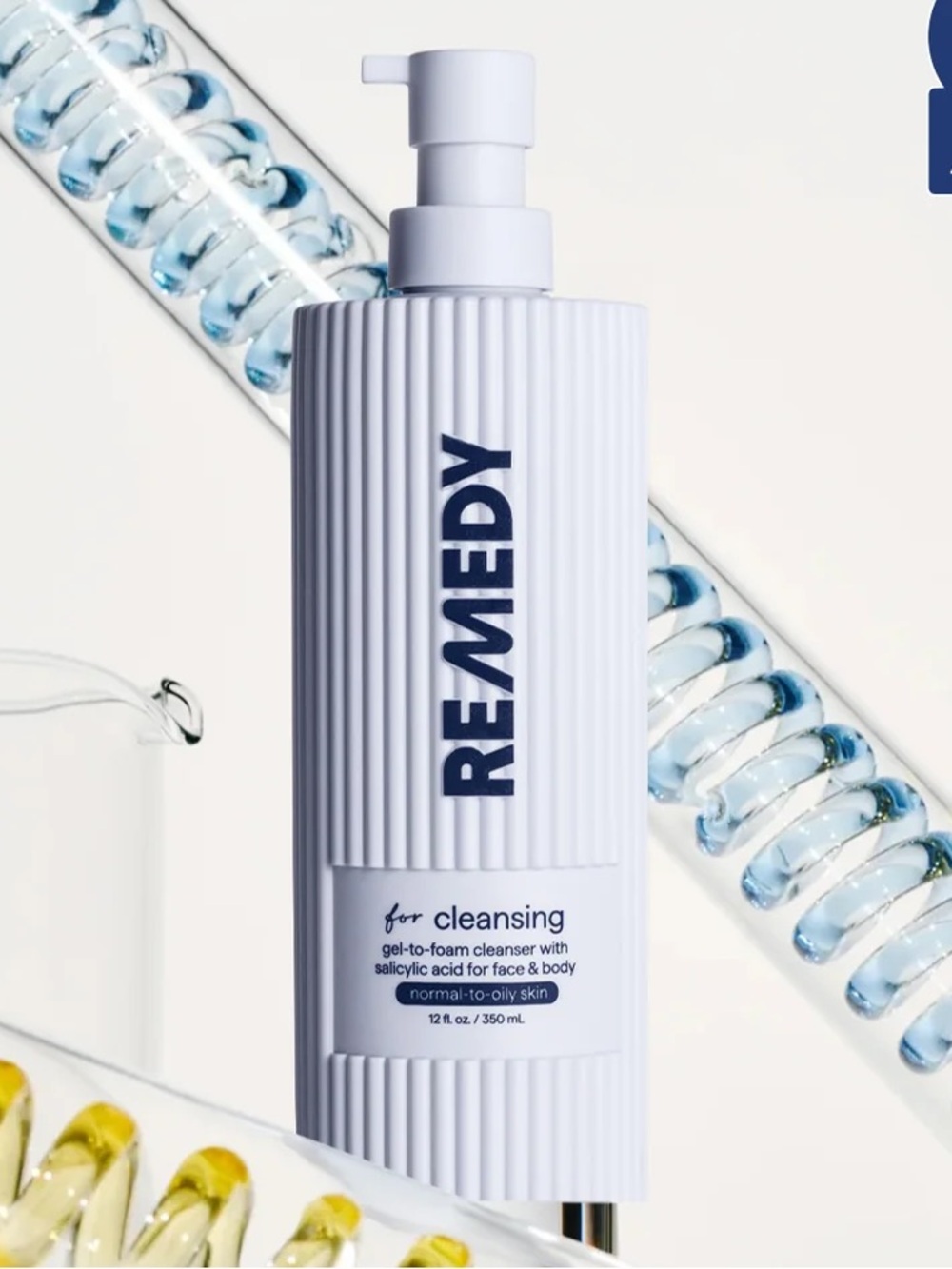 NWT Remedy Gel to Foam Cleanser - 12oz